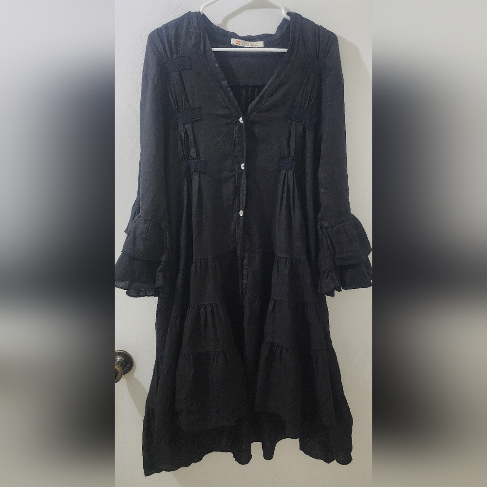 Blanco De Ibiza Elegant Black Women's‎ Dress, One Size